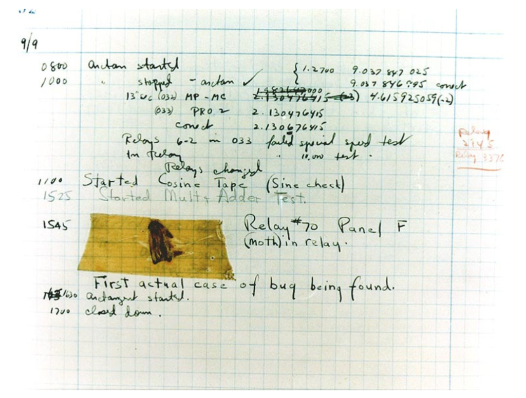 Primo bug nella storia